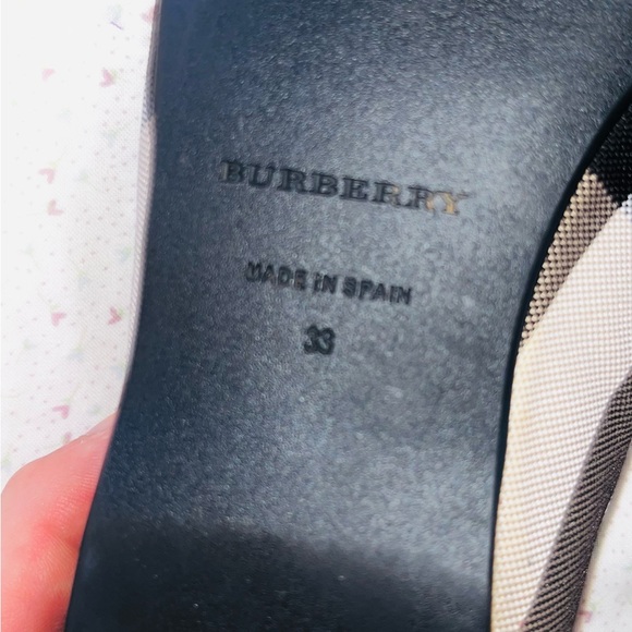 BURBERRY Nova Check Ballet Flats Youth 33 (8) - Picture 7 of 9